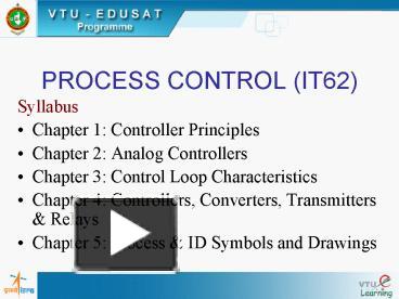 PROCESS CONTROL IT62 presentation | free to view