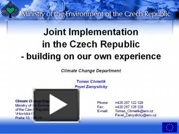 Joint Implementation presentation | free to download
