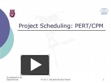 Project Scheduling: PERT/CPM presentation | free to download