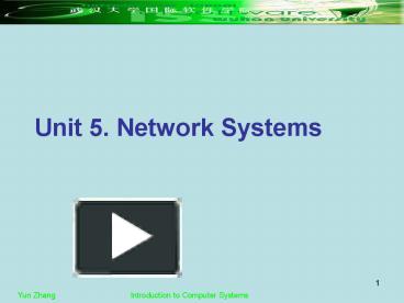 PPT – Unit 5' Network Systems PowerPoint presentation | free to view ...
