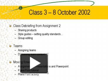 Class 3 presentation | free to download