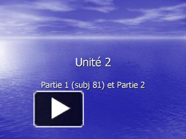 PPT – Unit 2 PowerPoint presentation | free to view - id: 29cf04-Y2Q2O
