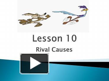 PPT – Lesson 10 PowerPoint presentation | free to download - id: 2b3912 ...
