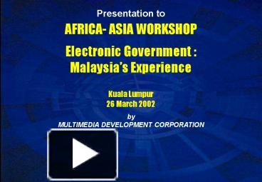 PPT – Presentation to Sarawak PowerPoint presentation | free to view ...