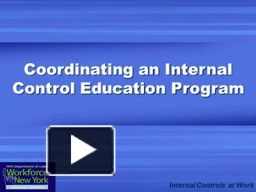 PPT – DOL Internal Control Program PowerPoint presentation | free to ...