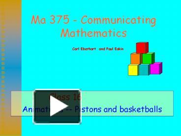PPT – Ma 375 - Communicating Mathematics PowerPoint presentation | free ...