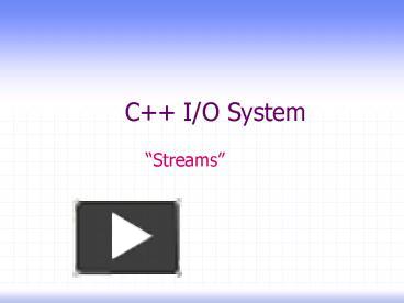 PPT – C IO System PowerPoint presentation | free to view - id: 34bfb-MDMxM