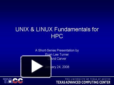 UNIX presentation | free to view