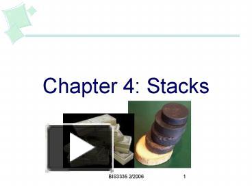 Chapter 4: Stacks presentation | free to view