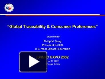 PPT – Global Traceability PowerPoint presentation | free to view - id ...