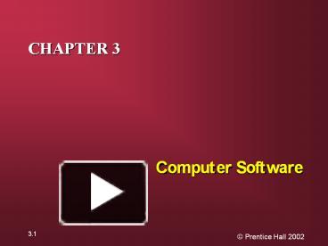Computer Software presentation | free to view