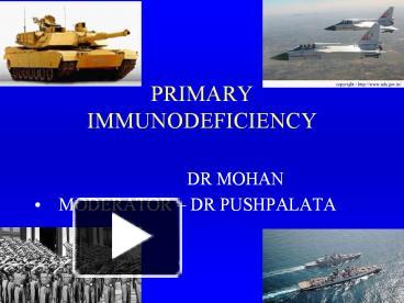 PRIMARY IMMUNODEFICIENCY presentation | free to download