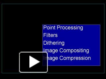 Image Processing presentation | free to download
