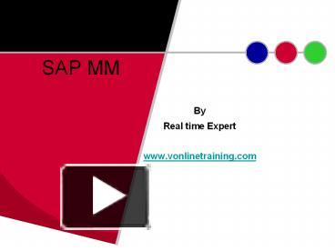 PPT – SAP MM Online Training by Real Expert PowerPoint presentation ...