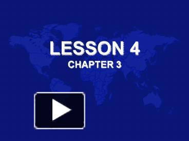 PPT – LESSON 4 CHAPTER 3 PowerPoint presentation | free to view - id ...