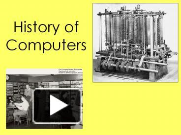 History of Computers presentation | free to view
