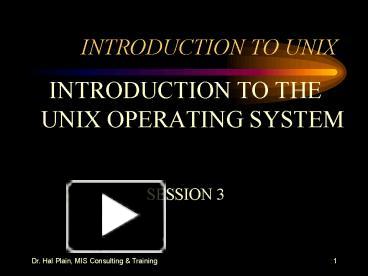 PPT – INTRODUCTION TO UNIX PowerPoint presentation | free to view - id ...