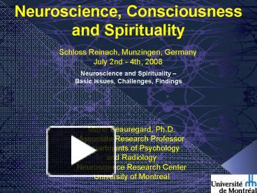 PPT – Science et Conscience PowerPoint presentation | free to view - id ...