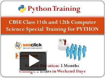 CBSE Python Syllabus Training in Delhi presentation | free to download