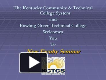 PPT – The Kentucky Community & Technical College System PowerPoint ...