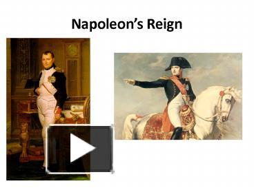 PPT – Napoleon PowerPoint presentation | free to download - id: 3e0993 ...