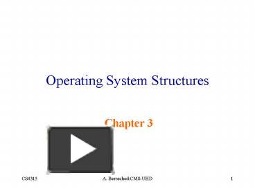 Operating System Structures presentation | free to download