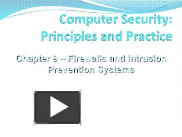 PPT – Computer Security: Principles and Practice PowerPoint ...