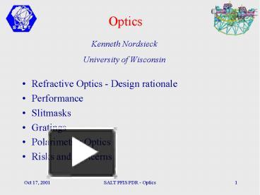 Optics presentation | free to download