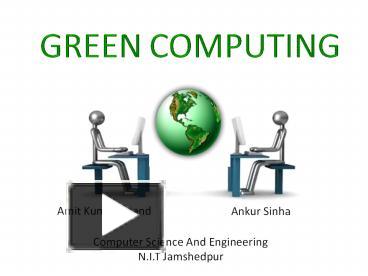 GREEN COMPUTING presentation | free to download