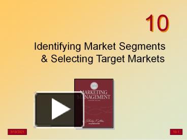 PPT – Identifying Market Segments PowerPoint presentation | free to ...