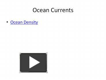 Ocean Currents presentation | free to download