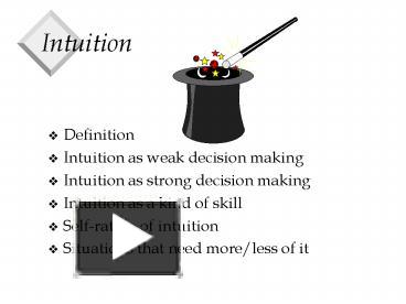Intuition presentation | free to download