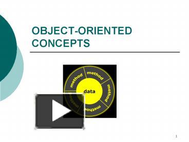 PPT – OBJECT-ORIENTED CONCEPTS PowerPoint presentation | free to view ...