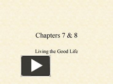 PPT – Chapters 7 PowerPoint presentation | free to view - id: 435be-M2I1O