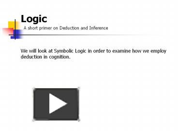 Logic presentation | free to view