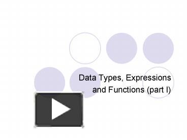 PPT – Data Types, Expressions PowerPoint presentation | free to view ...