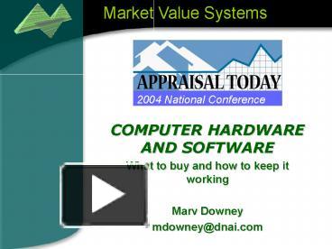 PPT – COMPUTER HARDWARE AND SOFTWARE PowerPoint presentation | free to ...