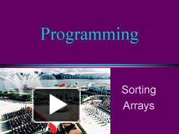 PPT – Programming PowerPoint presentation | free to download - id ...