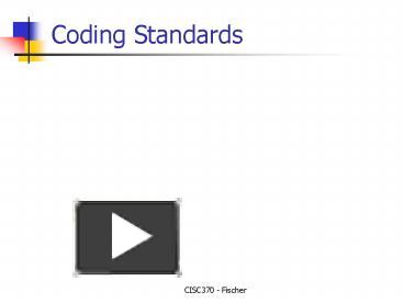 Coding Standards presentation | free to view