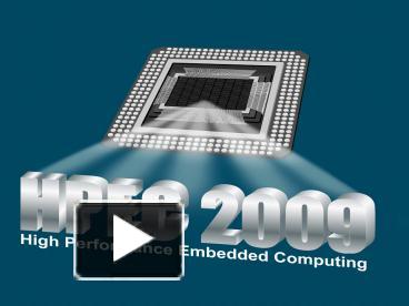 PPT – 2004 High Performance Embedded Computing Workshop PowerPoint ...