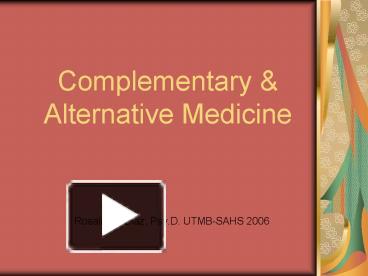 PPT – Complementary PowerPoint presentation | free to view - id: 49b86 ...