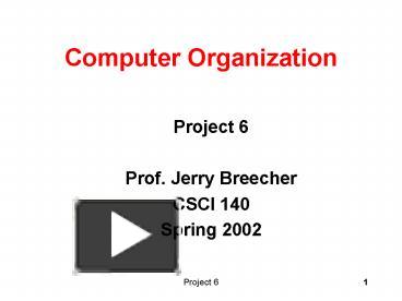 Computer Organization presentation | free to view