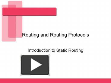 PPT – Routing and Routing Protocols PowerPoint presentation | free to ...