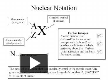 PPT – Nuclear Notation PowerPoint presentation | free to download - id ...
