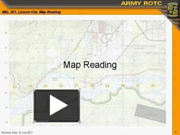 Map Reading presentation | free to view