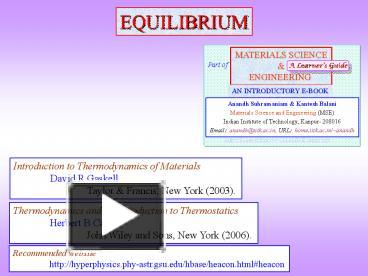 EQUILIBRIUM presentation | free to download