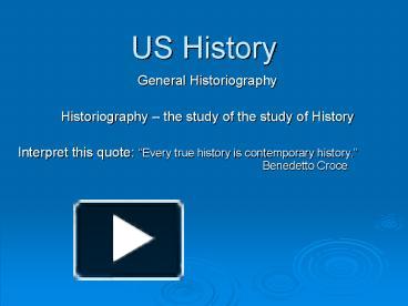 PPT – US History PowerPoint presentation | free to download - id ...