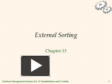 PPT – External Sorting PowerPoint presentation | free to download - id ...