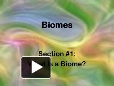 Biomes presentation | free to view