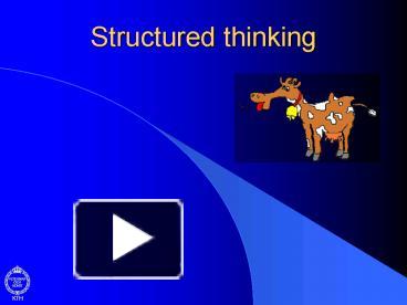 Structured thinking presentation | free to view